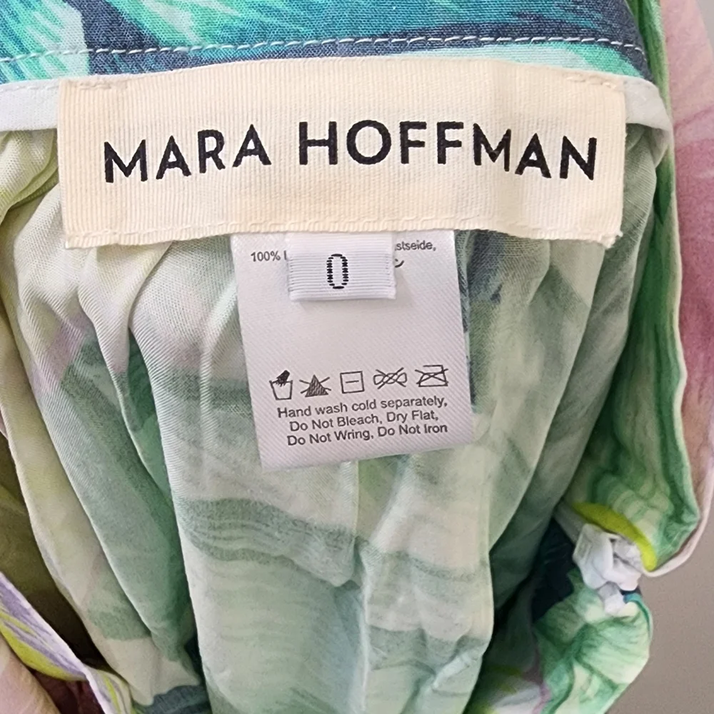 New Mara Hoffman Floral Print‎ Women's Skirt, Size 0, Rayon.